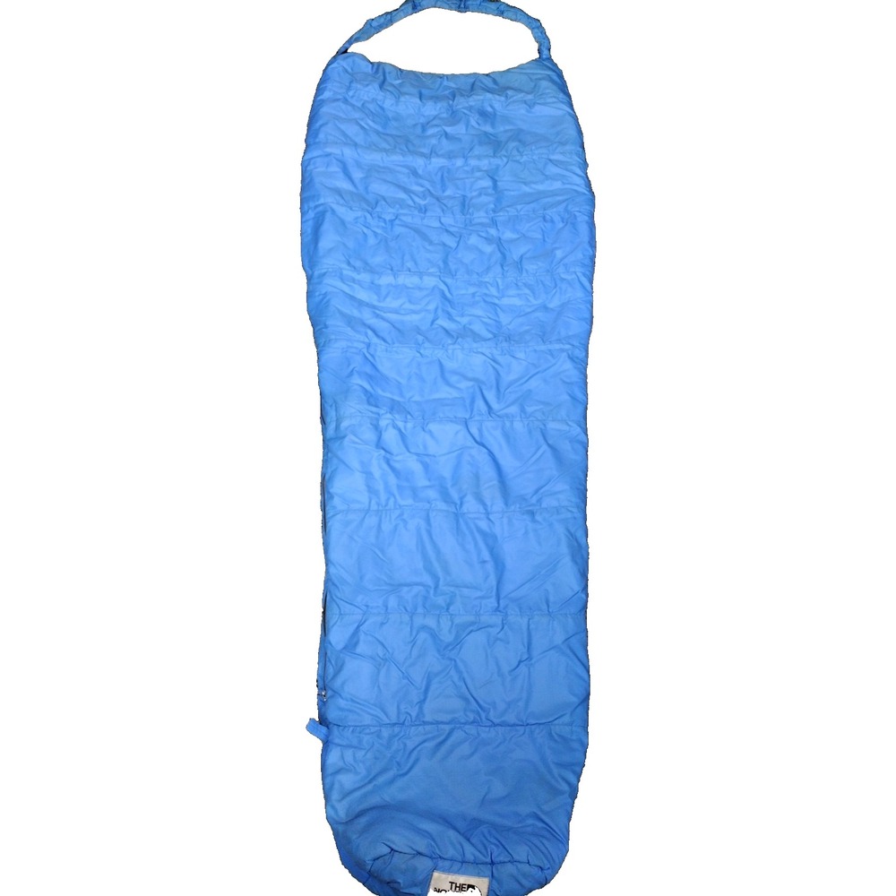 Vintage The North Face / Brown Label- Mummy Sleeping Bag/ Polyester Blue Hippie